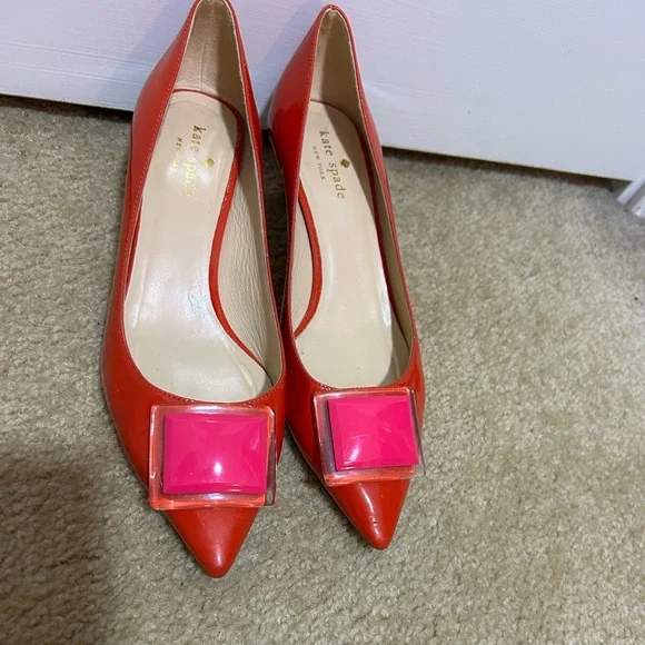 Kate Spade ♠️ Bijou leather short heels - Picture 5 of 9